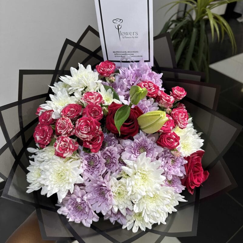 Fresh flower bouquet from Flowersandflowers.com.ng